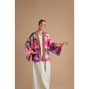 Powder Orchid Denim Kimono