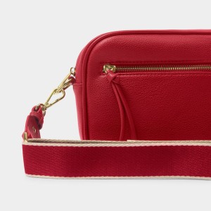 Katie Loxton Hallie Crossbody Bag Garnet Red