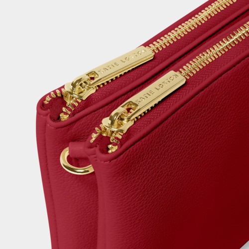 Katie Loxton Duo Pouch Garnet Red