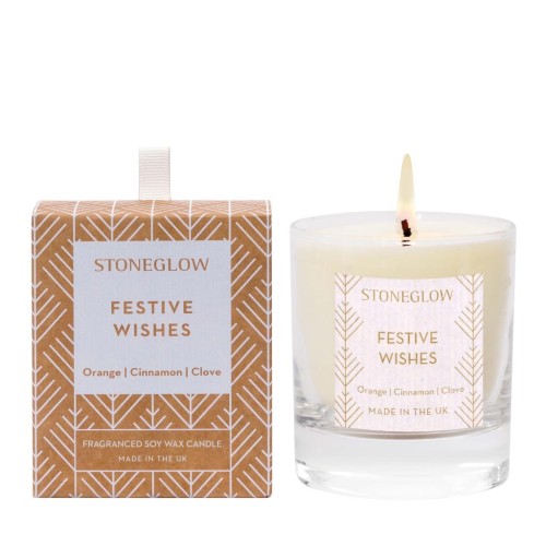 Stoneglow Festive Wishes Soy Wax Fragranced Candle